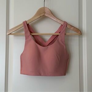Lululemon Athletica Pink Textured Sports Bra